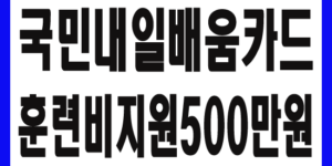 국민내일배움카드